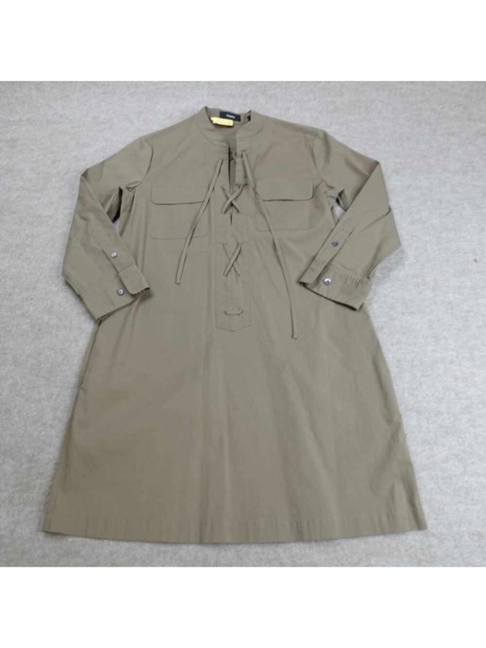 Theory Women's Dress 4 Beige Brown Poplin Jullitah